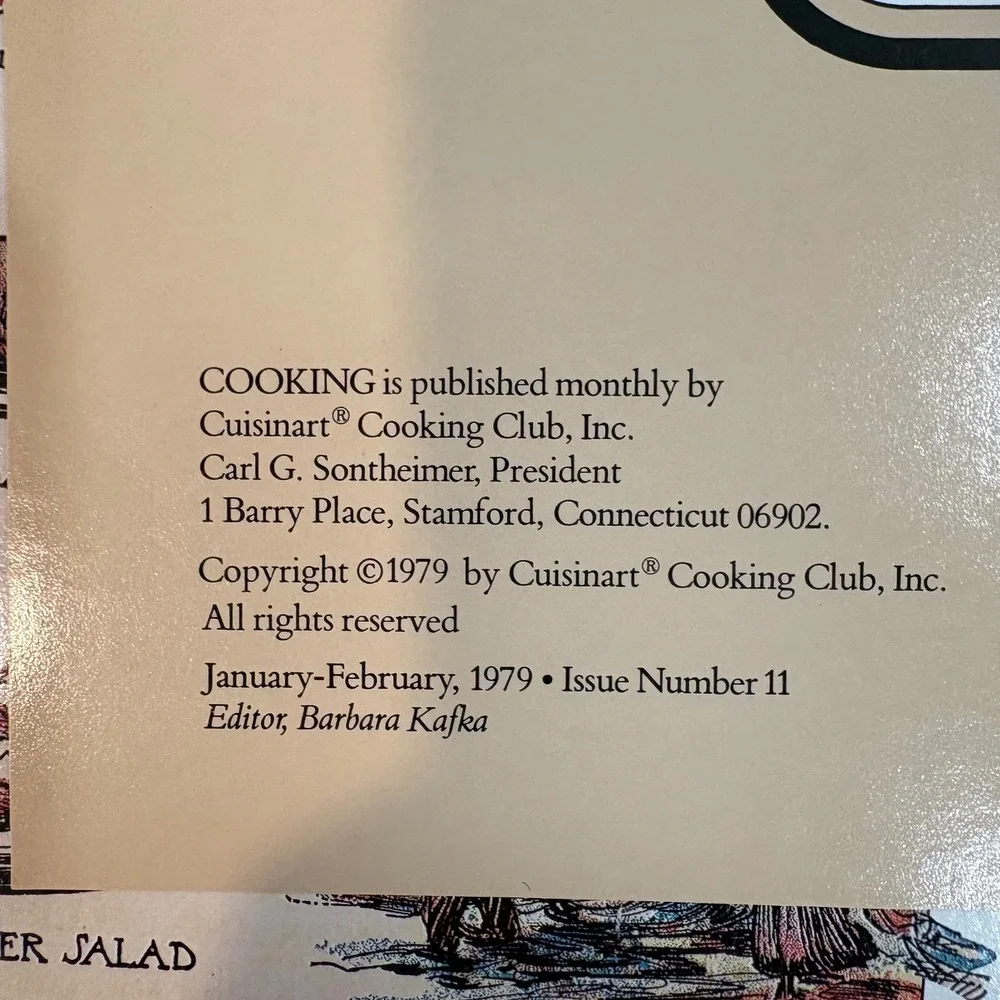 The Pleasures of Cooking Magazine Lot of 8 Cuisinart Publication 1979-1987 Mixed
